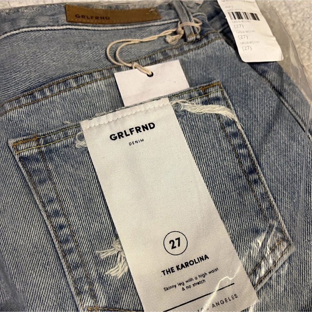 🎉HP🎉 GRLFRND x Revolve Karolina High-Rise E Street Distressed Skinny Jean - 27 - Picture 5 of 11